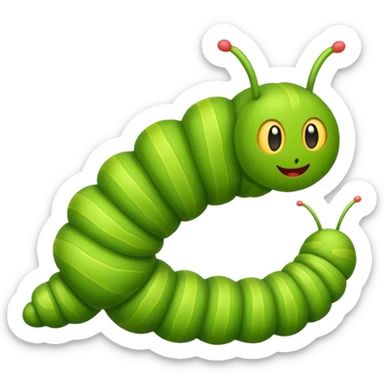 Caterpillar emoji sticker