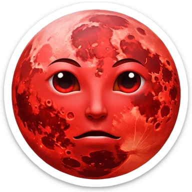 blood moon sticker