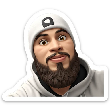 realistic cosplay of male character sticker