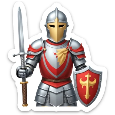Headless Knight with Sword close up sticker