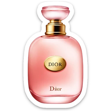 Light Red Dior perfume  sticker