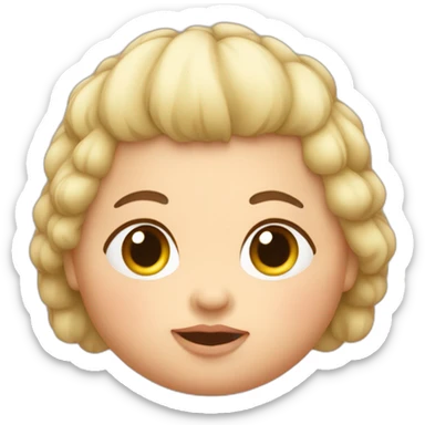 fat-baby-with-hair sticker