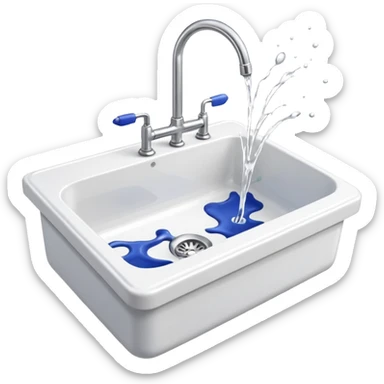 throw the kitchen sink out a windo sticker