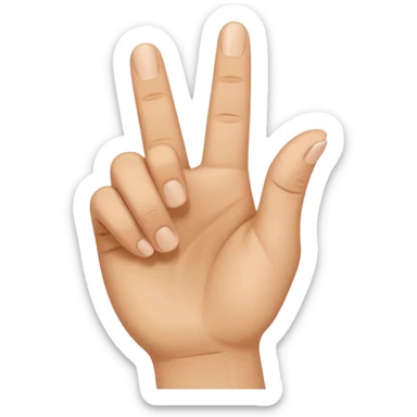 I want an emoji that looks like these👌🏻🤏🏻but i want that the the middle vinger touches the tumb and the other vingers dont. sticker