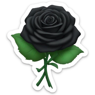 Black rose bouquet  sticker