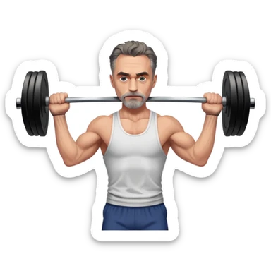 Jordan Peterson lifting weights  sticker