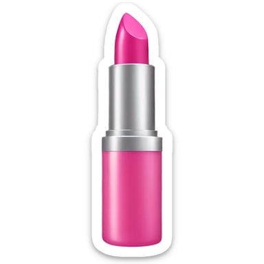 Pink lipgloss sticker