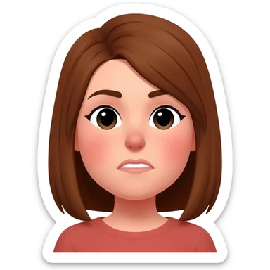 spit face, woman sticker