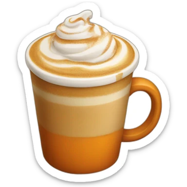 Pumpkin latte sticker