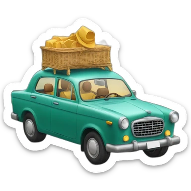 Viaje en coche con compañía sticker