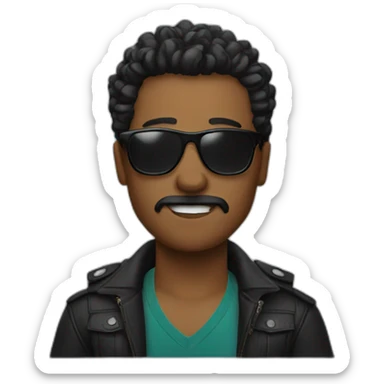 zues with sunglasses sticker