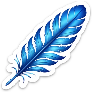 Krishna feather sticker