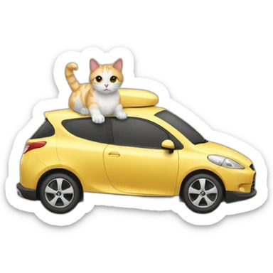 cat-car sticker