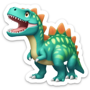 cute spinosaurus pokemon sticker