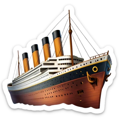 the wreck of the titanic sticker