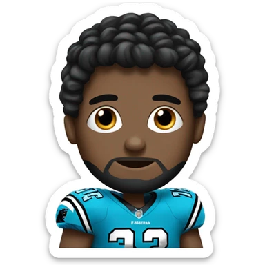 Carolina Panthers football player sticker