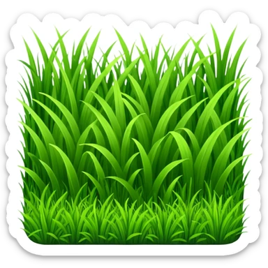 Grass field sticker