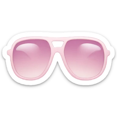 light pink sunglasses sticker