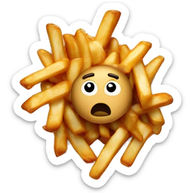Poutine qui pleure sticker