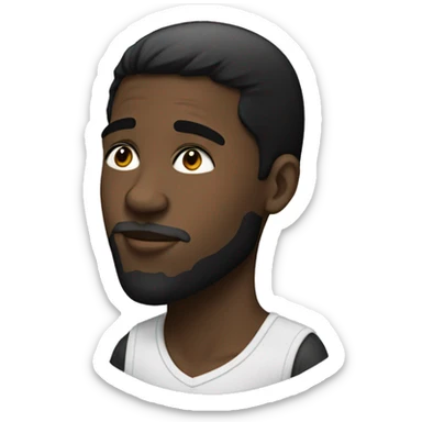  kissing black guy white girl with black hair sticker