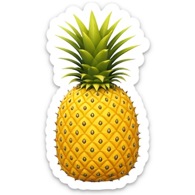 upside down pineapple sticker