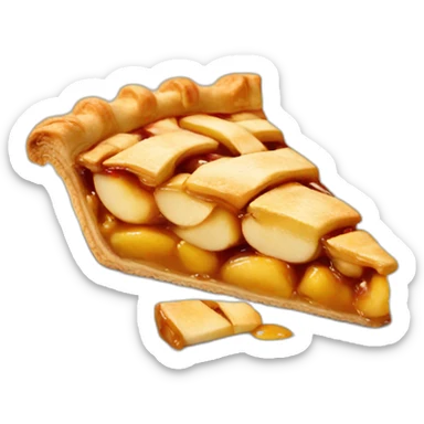 Apple pie sticker