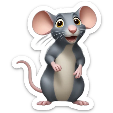 remy the rat from ratatouille sticker