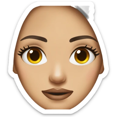 Megan fox emoji brown  sticker