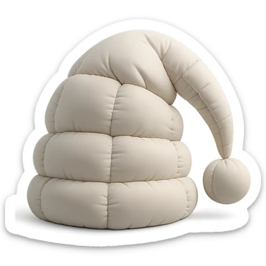 sleep cap in cushion style sticker