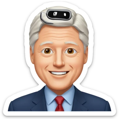 Bill Clinton president sticker