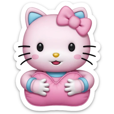 Hello kitty pink sticker