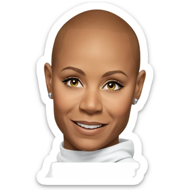 smiling boy with earrings sticker