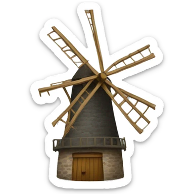Moulin à vent sticker