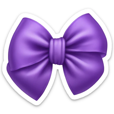 Violet bow sticker