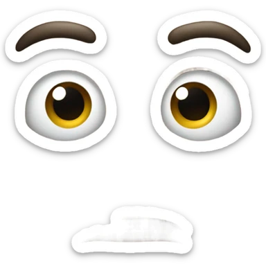 a face that looks like it’s saying are you serious right now sticker