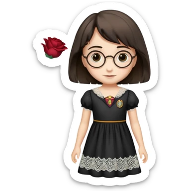 Harry potter wearing a dress sticker