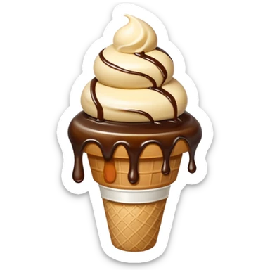 Soy sauce ice cream sticker