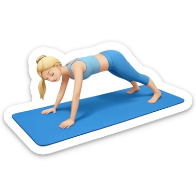 yoga matt sticker