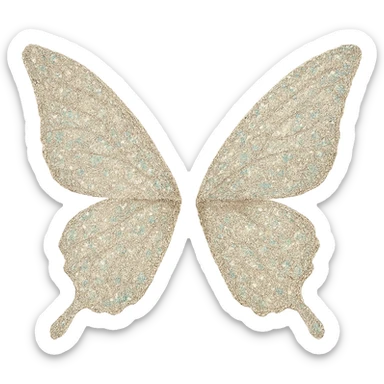  glitter wings, remove background sticker