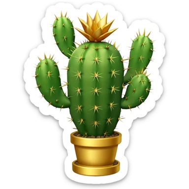 cactus trophy sticker