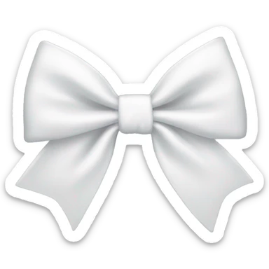 white bow sticker