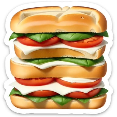 Tomato mozzarella focaccia sandwich  sticker