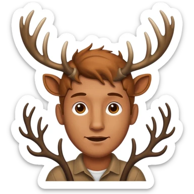 Celtic god Carnunous  sticker