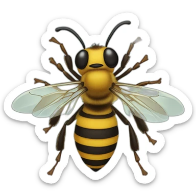 honeybee-sting sticker