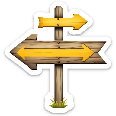 Camino de Santiago road sign with yellow arrow sticker