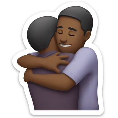 Emotional hug sticker