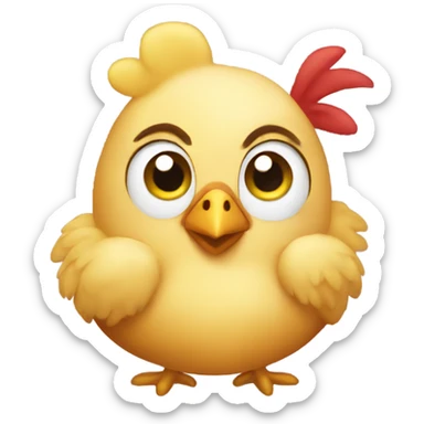 Chicken that is a princess  sticker