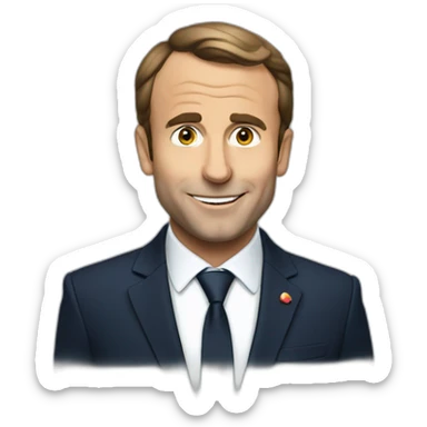 Macron say hi sticker