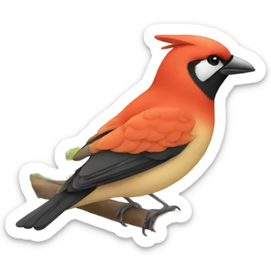 Birds are forbidden here sticker