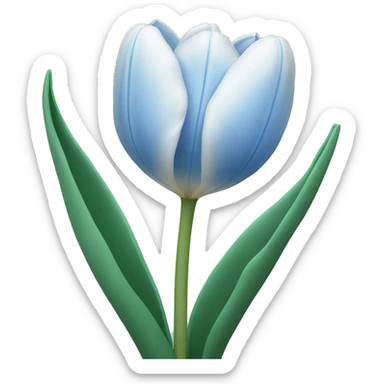 light blue tulip sticker